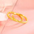 梦金园520礼物 黄金戒指 3D硬足金情侣戒指结婚对戒字母love订婚素圈 12圈口 约1g（Love）