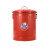 dulton金属垃圾桶铁皮厨房客厅杂物收纳桶套装带盖圆桶 黄色 6L 直径21.5*高29cm