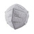 朝美口罩 KN95活性碳口罩6002A-2型折叠耳挂式 工业防粉尘颗粒物雾霾PM2.5  独立包装灰色600只/箱