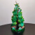 阿尤布儿童玩具实验盒子儿童魔法成长水晶圣诞树diy材料包神奇纸树浇水 绿色颗粒积木圣诞树