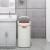 百露垃圾桶家用卫生间厕所带盖大容量卫生桶专用桶放纸桶网红简约夹缝 13L 翻盖款+100只平口垃圾袋