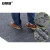 安赛瑞 双条纹PVC复合地垫 防滑蹭土垫 办公室条绒地毯脚垫 120×150cm 灰色 7E00075