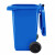 兰诗（LAUTEE）100A 大号户外垃圾桶物业环卫分类垃圾桶加厚可定制 100L蓝色可回收物