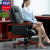 黎明 老板椅办公椅实木脚大班椅皮椅升降转椅电脑椅JSM-06