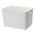 大容量储物盒收纳筐收纳箱塑料调料家用箱子超大套装有盖整理盒 大号白色