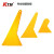 KTM汽车贴膜工具玻璃墙纸手机贴膜三角小刮板牛筋小刮片黄小刮子 A21 插边刮