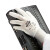 电子厂薄款男女士尼龙无硅pu手套涂掌涂指劳保防滑耐磨工作 白色(12双装)出口版logo随机发 XL