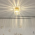 卡诺爱迦 水晶过道灯走廊灯现代简约创意玄关阳台吸顶灯 【金色】方形 边长14cm