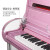 罗曼LOMANCE彩色水晶钢琴SK3豪华热门款钢琴成人专业钢琴演奏学习家用 123cm 88键 粉色