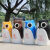 幼儿园卡通垃圾桶户外学校创意玻璃钢垃圾筒室外可爱分类果壳箱 猫头鹰