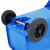兰诗（LAUTEE）100A 大号户外垃圾桶物业环卫分类垃圾桶加厚可定制 100L蓝色可回收物