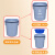 大号灰色垃圾桶熟胶加厚带盖无盖其他垃圾特大容量污物桶 160K灰色有盖其他垃圾新国标