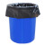 益美得 LJD12123 商用大号垃圾袋物业环卫平口塑料袋黑色 120*130cm（50只3丝）