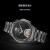 天王（TIAN WANG）手表男 2023上新钢带石英镂空手表大表盘黑盘黑带GS51199B.B.B