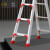 铝合金梯子加固片加厚折叠人字梯通用三角片架梯子配件固定角码 加厚红加固片20个