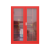 青芯微 微型消防站消防器材全套装备工具应急展示灭火箱建筑工地消防柜箱 160*150*40cm加厚柜