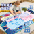 水画布水魔法学习毯水写布80cm儿童一岁画画清水反复涂鸦水画毯 水画布-动物世界 80*60cm魔法画布-8件套