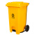 兰诗 XFS027 医疗垃圾桶 加厚脚踏黄色废弃口罩回收桶诊所医院废物桶 脚踏120升