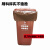 定制适用分类垃圾桶袋红蓝黑咖啡四色有害可回收干湿可降解 45*55 45*55CM加厚120只=黑/咖/蓝/红 加厚