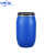 中环力安【加厚200L蓝色】加厚200L带铁箍法兰桶60升化工塑料桶160公斤发酵泔水桶