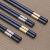 合金筷子家用防霉防滑耐高温筷子套装家庭装10双装 27厘米银三叶10双
