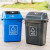 适用垃圾桶塑料带盖室外垃圾箱大容量商用户外厨房办公室工业加厚 20升灰色有盖
