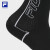 斐乐（FILA）官方女袜中腰袜新款舒适休闲袜健身运动袜中筒袜 深黑-BK XS