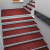 蓓尔蓝 QD634 楼梯垫 红色23*120cm 可裁剪踏步垫自粘防滑垫耐脏脚垫可擦免洗地毯台阶垫