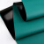 康格雅 防静电台垫胶皮橡胶垫 耐高温车间实验室工作桌垫台布 绿黑色0.8米*10米*2mm整卷