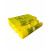 定制黄色手提式平口式垃圾袋废物塑料大号一次性包装袋袋 100个厚平口15L桶46*50 加厚