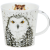 丹侬（DUNOON）英国骨瓷马克杯大容量咖啡杯陶瓷可爱杯子创意猫头鹰水杯礼盒装 呆萌猫头鹰-白(480ml)