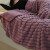 五月雨（MRAINNING） A类毛绒毛毯子牛奶珊瑚法兰绒午睡办公室沙发盖毯冬季加厚被子 香芋紫+罗兰紫【高克重 不掉毛】 100x150cm午休毯