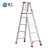 链工 铝合金人字梯加厚折叠梯子双侧梯工程梯 装修脚架梯1.8米高红