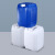 龙程 化工桶蓝色堆码桶密封HDPE塑料桶1L-25L白色酒精包装桶 20LB款堆码桶半透明色