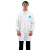 微护佳2000白大褂实验服围裙一次性医生医院诊所工作服防水防液体 白色 XL