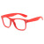 新款时尚米钉眼镜框糖果色彩色无镜片多色眼镜架复古成人男女眼镜 大红
