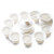 苏氏陶瓷（SUSHI CERAMICS） 中国白瓷茶具套装羊脂玉三才盖碗功夫茶具礼盒套装8个杯（亮白）