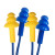 思创（SICHUANG）圣诞树型硅胶耳塞带线防噪音可清水洗黄色 ST-1280 60副