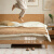 源氏木语实木床卧室双人床小户型北欧原木家用橡木斜靠大板床1.5*2.0m低铺