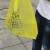 加厚黄色垃圾袋所平口手提背心式大号危险废弃物塑料袋 70*80加厚垃圾袋50只
