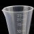海斯迪克 PP三角量杯刻度塑料量杯透明杯容量杯 25ml+50ml+100ml HKCL-759
