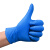 塞莫诗 一次性丁腈手套加厚型 深蓝色100只/盒 NM911BL 小号