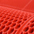 文晨君泰 防滑倒浴室厨房卫生间游泳池地垫商铺塑料镂空地垫 宽0.9m*4mm一米价 厚 红色