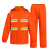 劳博士 TZ017 分体双条环卫雨衣雨裤套装 反光双层清洁工 橘色XL