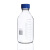 化科 蓝盖丝口玻璃试剂瓶 透明棕色密封瓶，实验室取样瓶 螺纹口刻度密封瓶 100ml，20只起订 