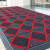 一城山色 三合一室外地垫EVA防滑垫 单刷-灰块红刷 60*180CM四面含围边 商场防水防晒脚垫