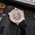 阿玛尼(Emporio Armani)手表 镂空机械男表 皮带商务休闲男士腕表  AR60018