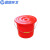 蓝鲸环卫  17.5L有盖款 塑料手提水桶红色大小水桶带盖子耐摔 LJHW-9081