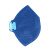 朝美（CM） KN95防尘口罩2001 折叠头戴式无纺布熔喷布（蓝色）*1盒 30只/盒