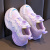 安崉断码女童运动鞋2024春夏网面儿童鞋跑步公主鞋女孩面软底透气 紫色主图款 36码